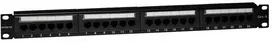 EMITERNET skydelis 19" 24xRJ45 UTP cat.6 (1U) su lentyna EMS/FA-652KR-248-C6