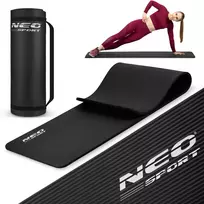 Storas mankštos kilimėlis 183 x 60 cm Neo-Sport - 192300 juodas