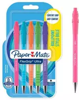 Papermate Automatiniai tušinukai Paper Mate Flexgrip Bright juoda 5 vnt. - 2171853