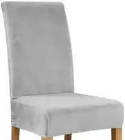Kėdės užvalkalas - pilka velvet Ruhhy 22979