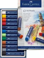 Aliejinės kreidelės Faber-Castell Gofa, 12 spalvų