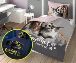 Detexpol Medvilninė tamsoje šviečianti patalynė Kartu 4636