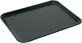 Melamino su maisto vitrinos padėklas 350x240x17mm juoda - Hendi 569207