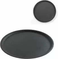 Hendi Neslystantis padavėjo padėklas, apvalus, skersmens. 46cm - juoda