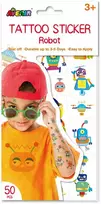 AVENIR Priklijuojamos tatuiruotės „Robotai“
