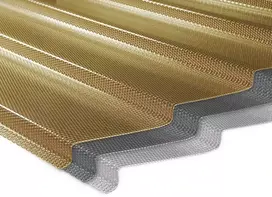 NAUJIENA! MK PC DIAMONDS TILE EFFECT - čerpės imitacijos polikarbonato danga - 2 m - Skaidri