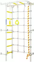 Sporto kompleksas (gimnastikos sienelė) SANRO S4 balta-geltona, 219,6x70,2x119cm