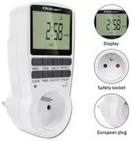 QOLTEC 50628 elektroninis laikmatis PC0628 su LCD