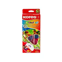 Akvareliniai dažai KORES, 12 spalvų rinkinys + teptukas