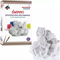 Askato Žavingas vaikis. Sensorinis tapyba Kiaulės
