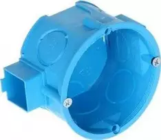 Simet 34068203 Dėžutės formos plokštelė 60 mm, sriegis 41 mm, su varžtais, mėlyna, S60Kw 34068203