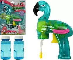 Lean Toys Muilo burbulų pistoletas Flamingas