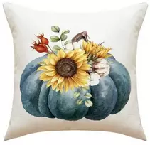 Eu Sandelis Pagalvėlės užvalkalas su moliūgais 45x45 cm BOHO PD112