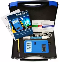 Vandens pH matuoklis su PeakTech 5310A baterija