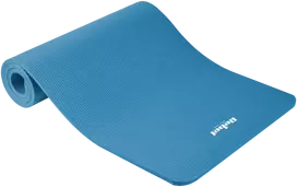 Gimnastikos kilimėlis jogai, pilatesui, fitnesui, 183x61 cm, storis 1.5 cm, NBR medžiaga, mėlyna, REBEL ACTIVE