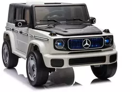 Lean Cars Vienvietis vaikiškas elektromobilis Mercedes EQG 4x4, baltas