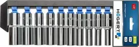 Galvučių komplektas Hogert HT1A888; 10-24 mm; 10 vnt.