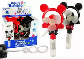 Lean Toys Muilo burbulų malūnėlis vaikams Mickey Mouse, 12x6x24 cm