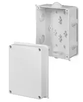 ATSIŠAKOJIMO DĖŽUTĖ SU RIEBOKŠLIAIS LUX-158X118/EPN IP55 Elektro-Plast