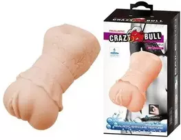 CRAZY BULL- Realistic 3D VAGINA, Vanduo lubricant