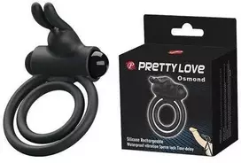 LYBAILE Pretty Love Osmond varpos žiedas Vibro Juodas