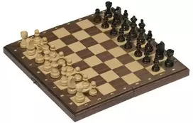 Goki Magnetinių šachmatų rinkinys medinėje sulankstomoje dėžutėje