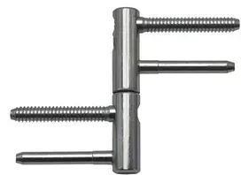 Lankstas durims TKZ Polna 96 265 530, 1.4 cm x 8.3 cm, pilka