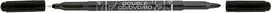 Centropen, marker 3616, juoda, 10vnt, 0,6/2,5mm, na bazie alkoholu. CD/DVD marker, cena za 1szt