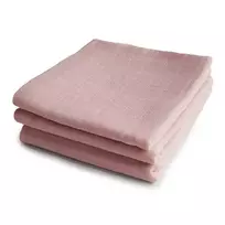 Mushie muslino vystyklai iš organinės medvilnės Blush (3 vnt.)