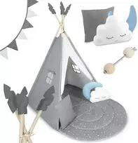 Palapinė tipi vaikams NK-406 Nukido - pilka