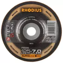 Met. šlif. diskas „RHODIUS" 125x7x22,2 mm
