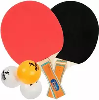 Malplay Vaikiškos stalo teniso raketės + 3 kamuoliai