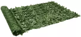 Balkono širma, 300x150cm, su tamsiai žaliais lapais