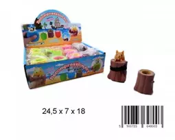 TOYS Išspausta voverė 8x12 cm mišinys MIDEX D42799