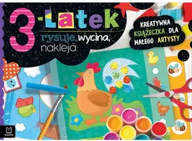 Aksjomat Kūrybinio menininko knyga, skirta 3-erių metų vaikams nupiešti, iškirpti ir įklijuoti KS0849