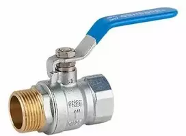 Rutulinis ventilis vandeniui 1" vidinis/išorinis sriegis (ilga rankena)