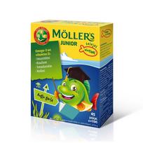 MOLLERS Junior Omega- 3 želė žuvis su vaisių skoniu N45