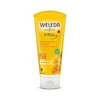 WELEDA Baby Calendula medetkų šampūnas ir prausiklis 200 ml