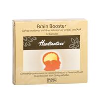 APTIEKAS PRODUKCIJA Healinature Brain Booster Smegenų veiklai su Ginkmedžiu ir GABA N32