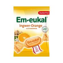 DR.SOLDAN Em-Eukal Ginger-Orange su C vit. karamelės be cukraus 75 g