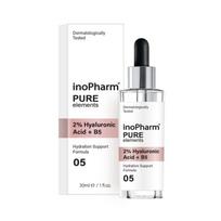INOPHARM Pure Elements 2% hialurono rūgštis+B5 veido serumas 30 ml