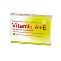 VITAMINAS A+E kapsulės N30