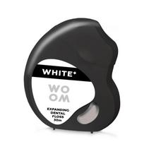 WOOM White+ Besiplečiantis dantų siūlas 30m
