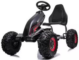 „MegaLeg Power-XL“ pedalų gokartas vaikams, juodas