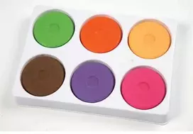Creativ Akvarelės paletėje su 6 viena kitą papildančiomis spalvomis, kiekvienos spalvos blokelio Ø 57 mm