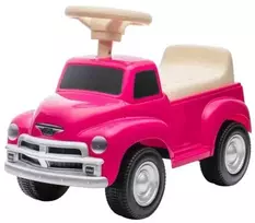 Megaleg „Chevrolet 3100“ vaikštynė su odine sėdyne, rožinė