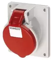 MENNEKES CEE lizdas įmontuojamas 5 polių 32A 400V IP44, kryptis H6. Flanšo matmenys 100x100 mm, TwinCONTACT (jungtis be varžtų)