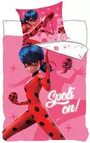 MCU „Miraculous Ladybug“ patalynė „Spots on“ 150 x 210 cm - 100 procentų medvilnė