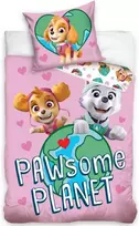 MCU „Paw Patrol“ patalynė „Pawsome Planet“ 140 x 200 cm, 100 procentų medvilnė