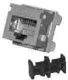 Belden „GigaFlex PS6+“ modulis, „Keystone“ stiliaus – T568A/B, juodas, juoda